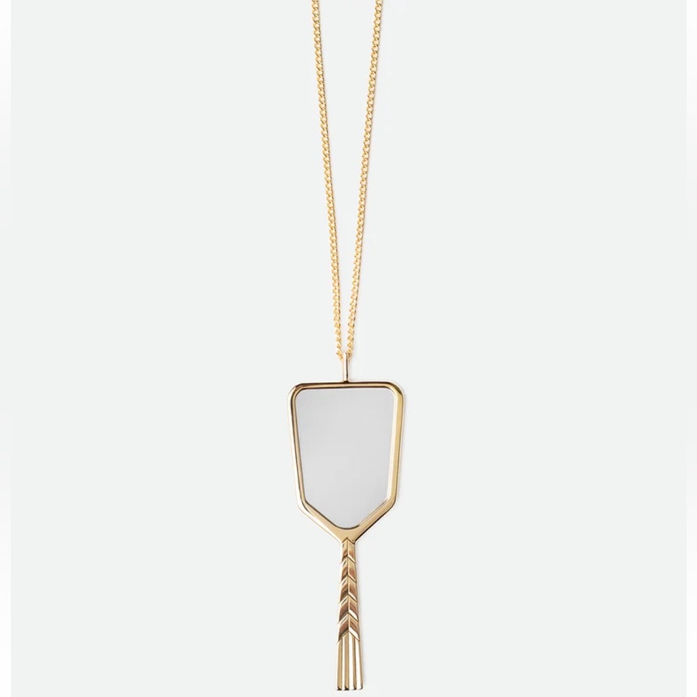 NIB Bevza Mirror Pendant Necklace - Picture 2 of 5